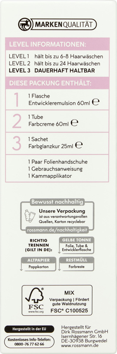 Bild 3 von ISANA PROFESSIONAL Plex dauerhafte Haarfarbe 3.0 dunkelbraun