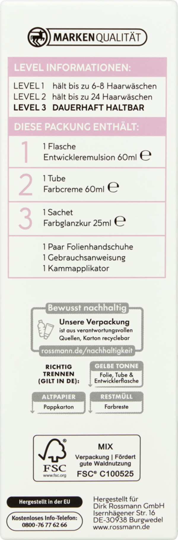 Bild 3 von ISANA PROFESSIONAL Plex dauerhafte Haarfarbe 3.0 dunkelbraun