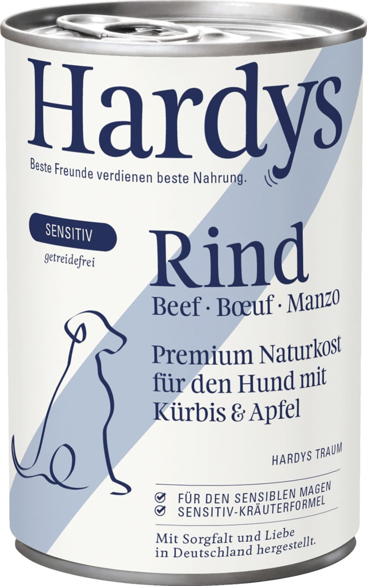 Bild 1 von HARDYS Manufaktur Sensitiv Nassfutter Rind