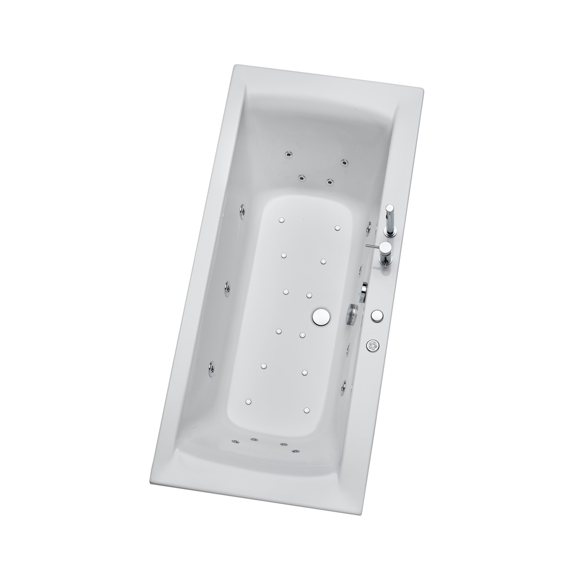 Bild 1 von Ottofond Whirlpool-Komplettset 'Rosa' Sanitäracryl weiß 170 x 80 x 45 cm