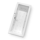 Bild 1 von Ottofond Whirlpool-Komplettset 'Cubic' Sanitäracryl weiß 190 x 90 x 49,5 cm