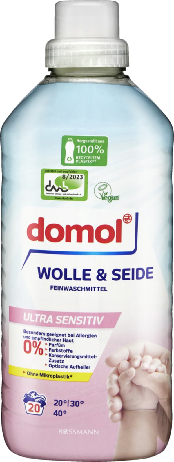 Bild 1 von domol Wolle & Seide Feinwaschmittel Ultra Sensitive 20 WL