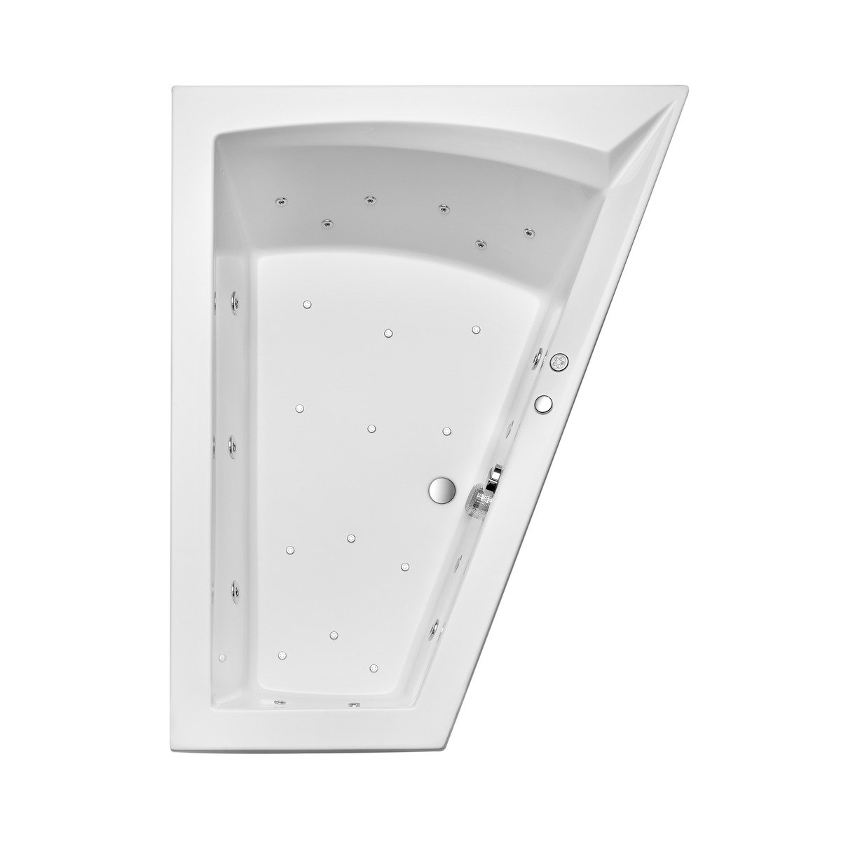 Bild 1 von Ottofond Whirlpool-Komplettset 'Galia I' Modell A 160 x 100 x 51 cm