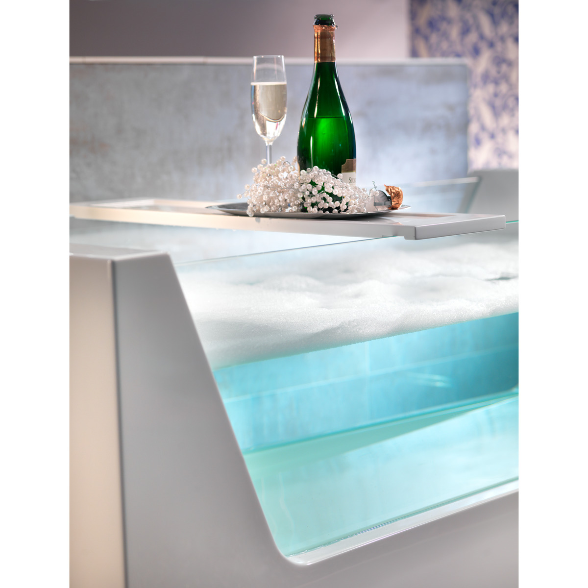 Bild 1 von Ottofond Badewanne 'Pure' freistehend Mineralguss weiß 1810 x 810/430 mm