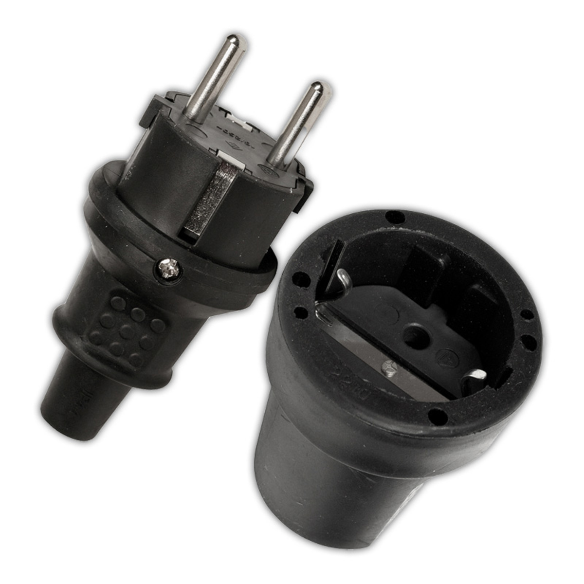 Bild 1 von Heitech Gummi-Schutzkontakt-Stecker oder -Kupplung