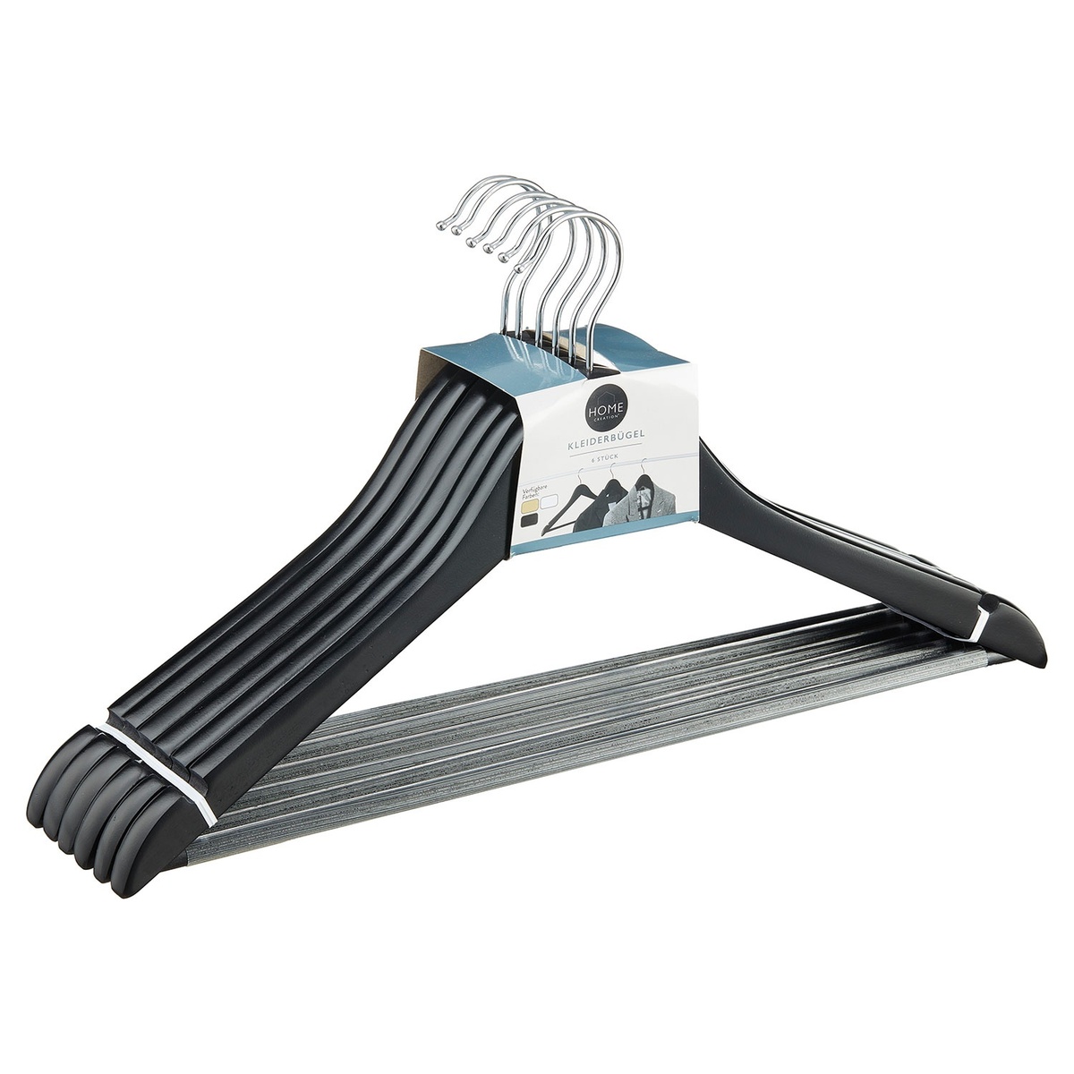 Bild 1 von HOME CREATION Kleiderbügel, 5er-/6er-Packung