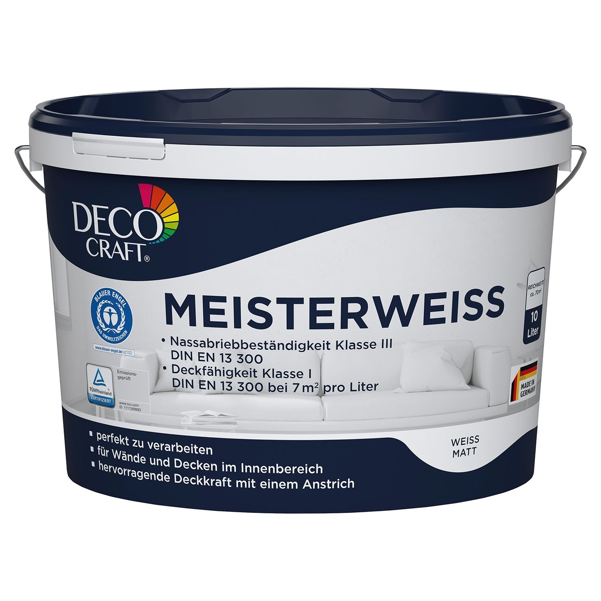 Bild 1 von DECO CRAFT Meisterweiß 10 l