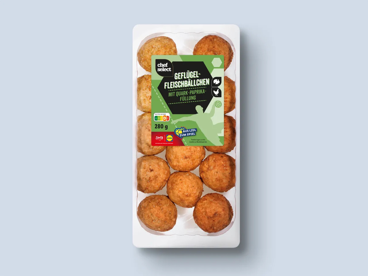 Bild 1 von Chef Select High Protein Geflügel-Fleischbällchen, 
         280 g