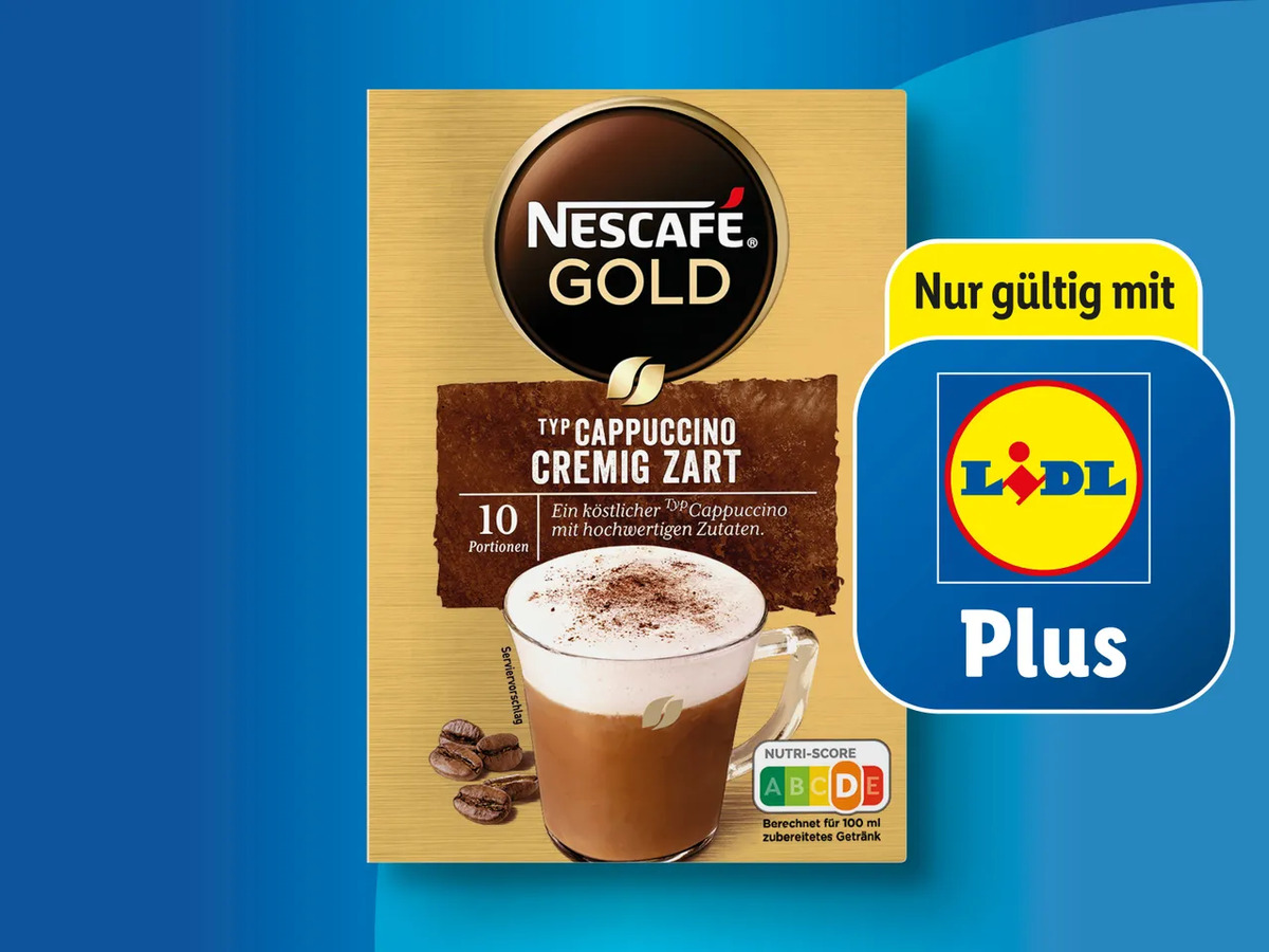 Bild 1 von Nescafé Gold Typ Cappuccino/Latte, 
         140/125/144 g