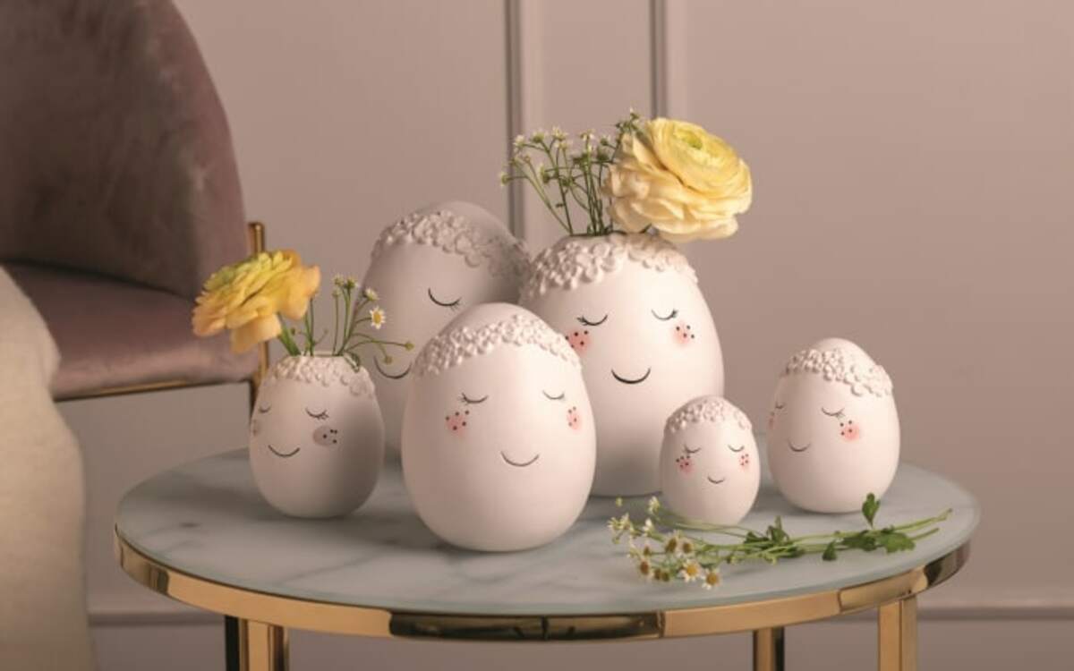 Bild 4 von Keramikei Pesaro, Gesicht, Keramik, weiß, 13 cm