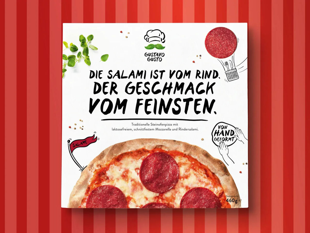 Bild 1 von Gustavo Gusto Steinofenpizza, 
         460/410/475/430 g