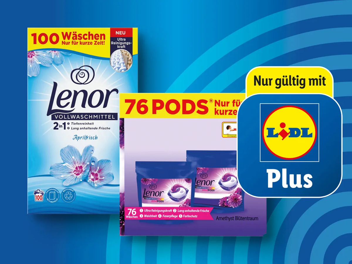 Bild 1 von Lenor Waschmittel 76/100 Wäschen, 
         76 Stück/5 l/6 kg