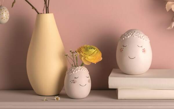 Bild 2 von Keramikei Pesaro, Gesicht, Keramik, weiß, 13 cm