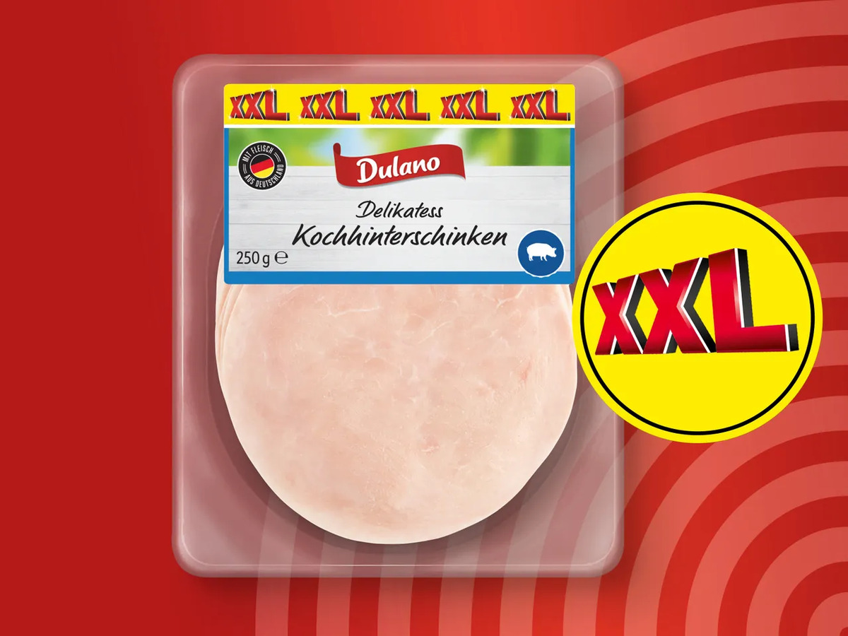 Bild 1 von Dulano Kochhinterschinken XXL, 
         250 g