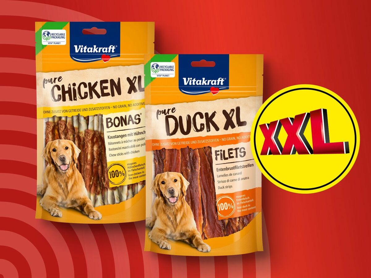 Bild 1 von Vitakraft Fleischsnacks für Hunde XL, 
         110/100 g