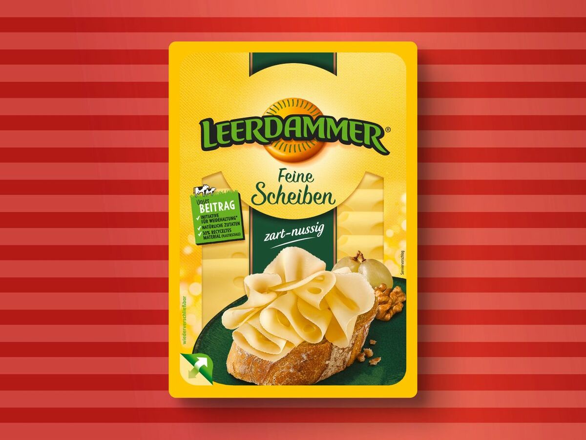 Bild 1 von Leerdammer Feine Scheiben, 
         100 g