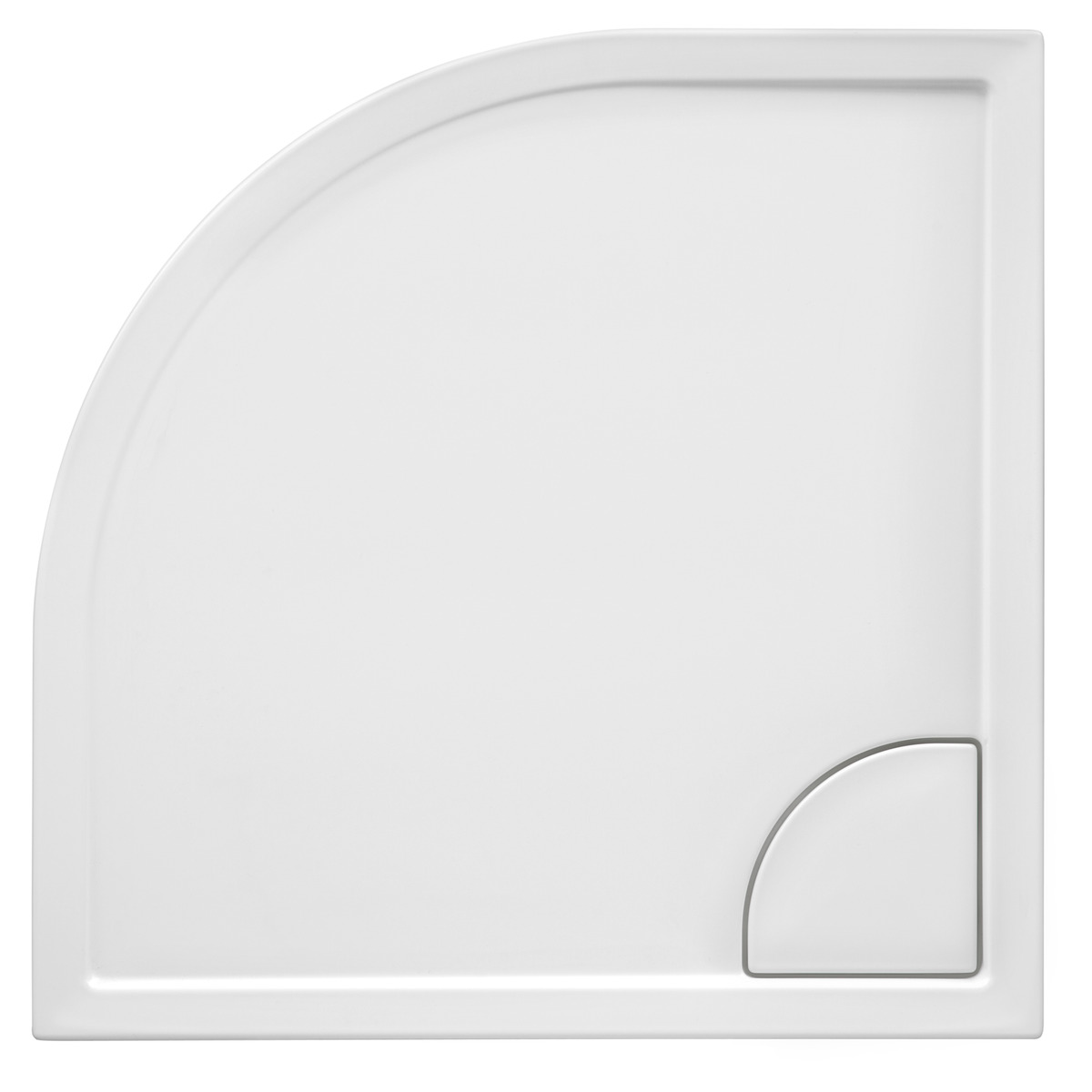 Bild 1 von Ottofond Duschwanne 'Fashion' Viertelkreis weiß 100 x 100 cm
