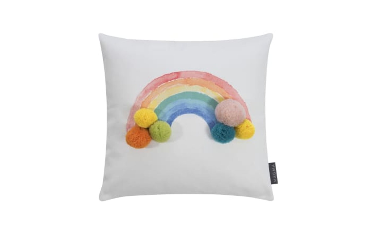 Bild 1 von Kissenhülle Summerly, Regenbogen Motiv, 40 x 40 cm