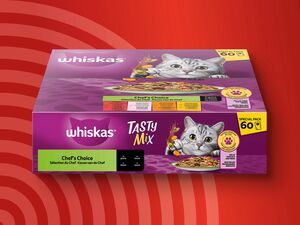 Whiskas Tasty Mix Portionsbeutel Chef‘s Choice in Sauce, 
         60x 85 g