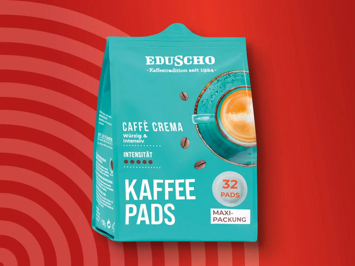 Bild 1 von Eduscho Kaffee Pads Maxi-Packung, 
         208 g