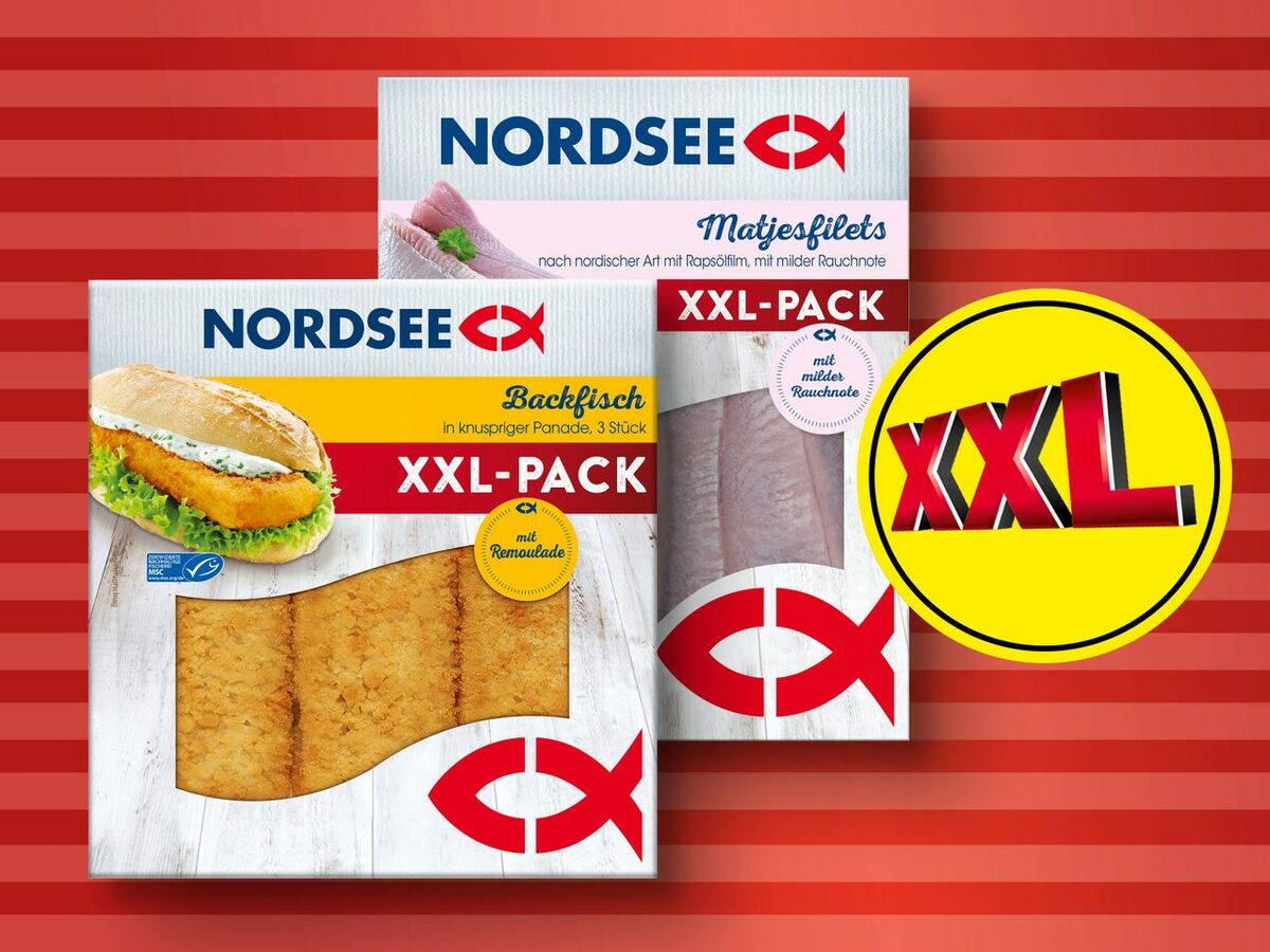 Bild 1 von Nordsee Backfisch/Matjesfilets XXL, 
         310/280 g