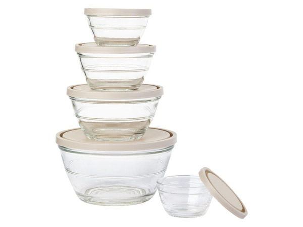 Bild 2 von ERNESTO® Glasschüssel-Set, 5 Stück, ineinander stapelbar