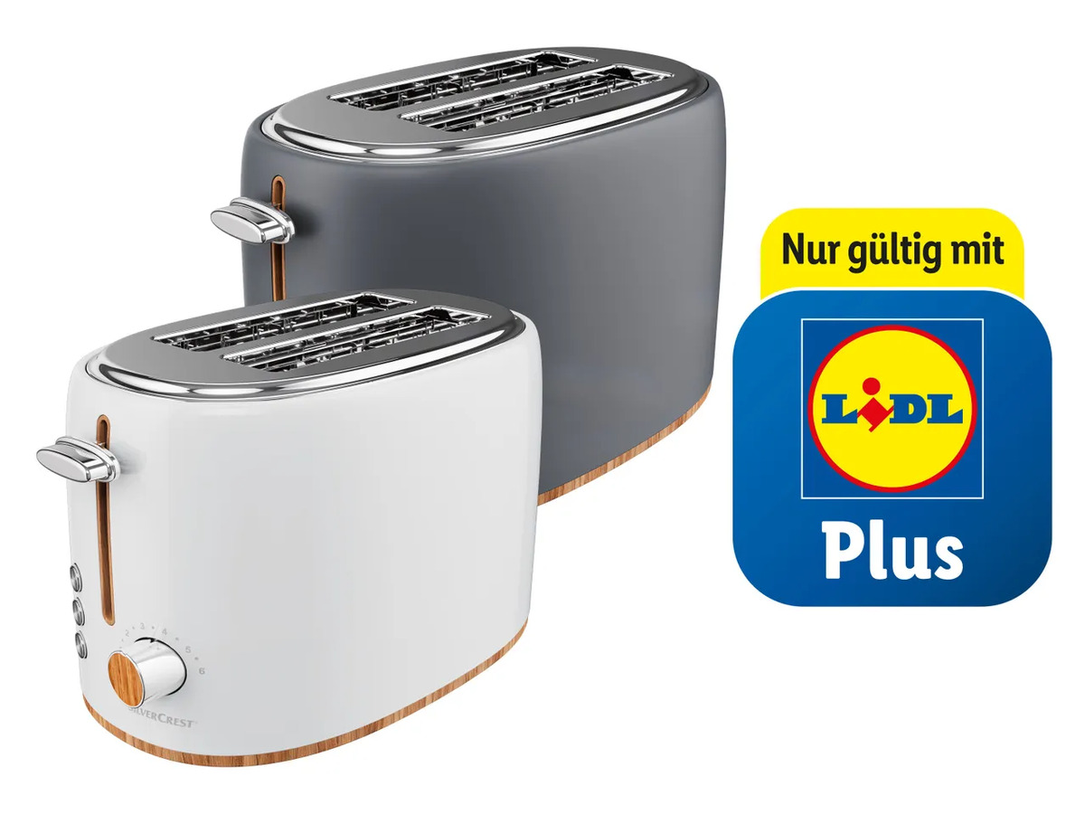 Bild 1 von SILVERCREST® KITCHEN TOOLS Doppelschlitz-Toaster mit Holzoptik, 
         Stück