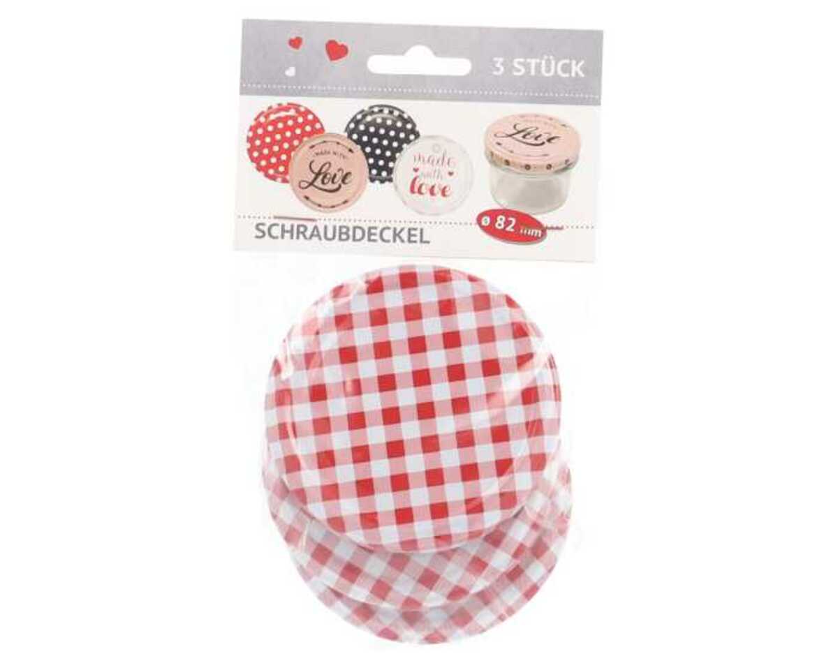 Bild 1 von Schraubdeckel 3er Ø 82mm, kariert