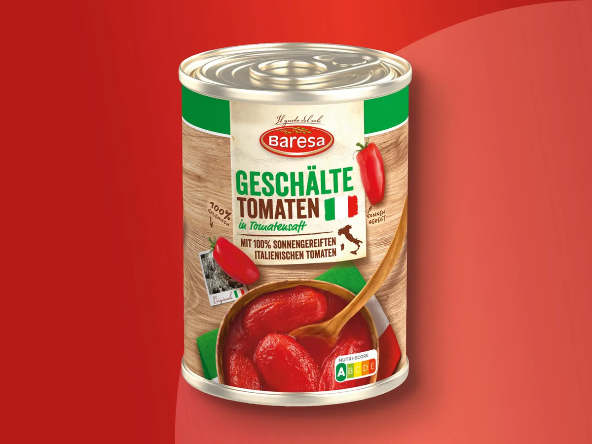 Bild 1 von Baresa Geschälte Tomaten, 
         425 ml; Abtropfgewicht: 240 g