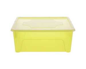 Aufbewahrungsbox 10L, mit Deckel, gelb