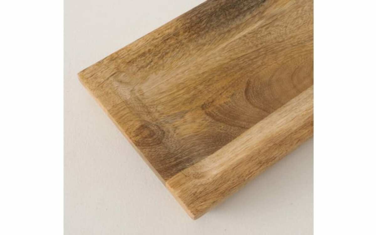 Bild 2 von Tablett Rosilia, Mangoholz, braun eingefärbt, 18 cm