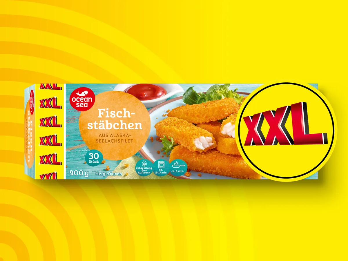 Bild 1 von Ocean Sea MSC Fischstäbchen XXL, 
         900 g