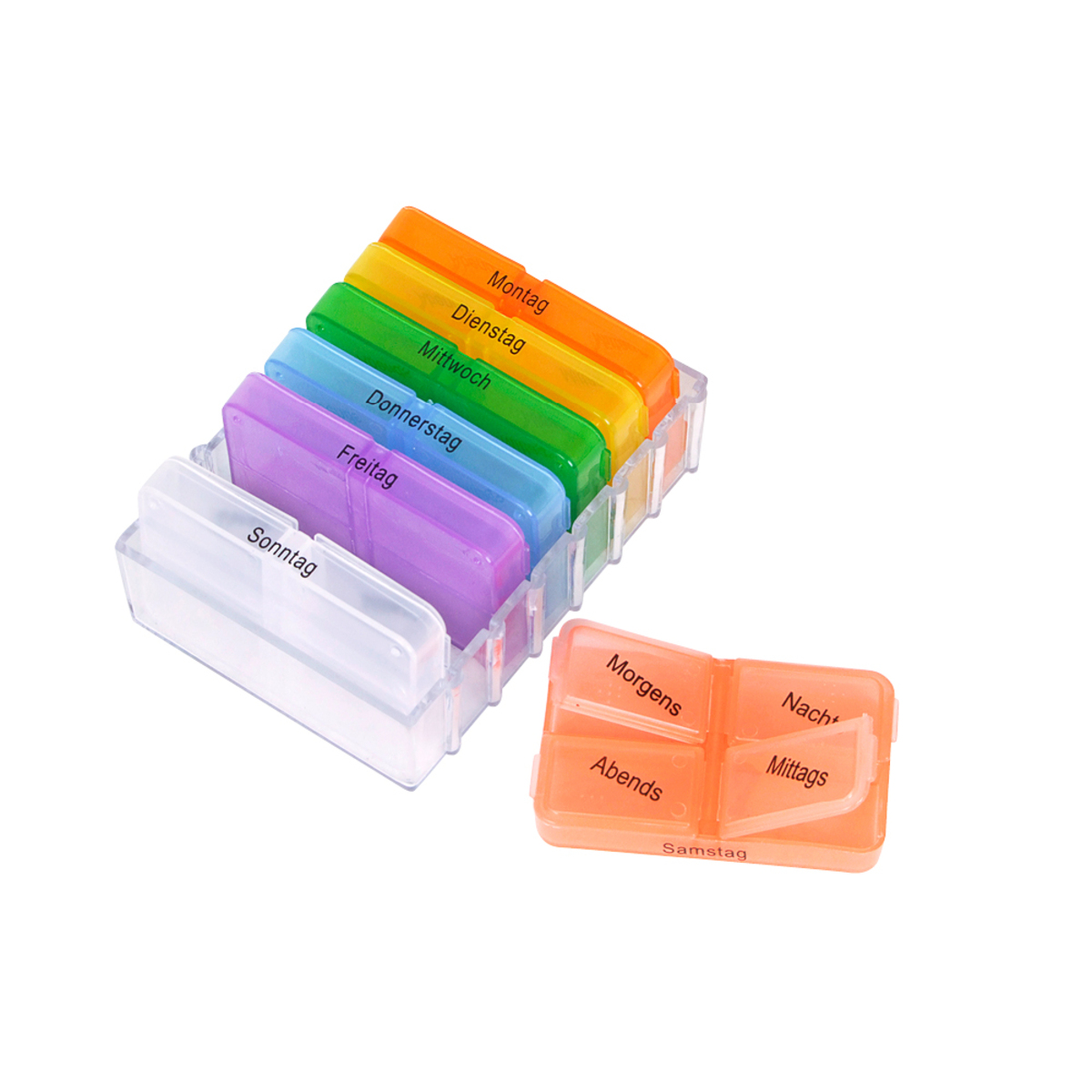Bild 1 von 7 Tage-Pillenbox mit je 4 Einzelfächern