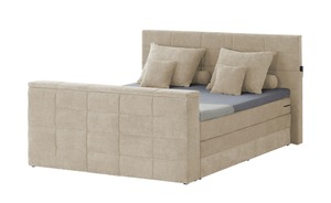 Motor-Boxspringbett  Denver 6 ¦ beige ¦ Maße (cm): B: 202 H: 123 Betten > Boxspringbetten - Sconto