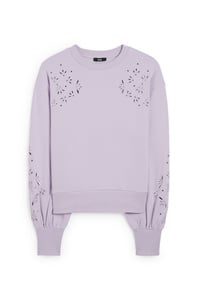 C&A Sweatshirt, Lila, Größe: XS