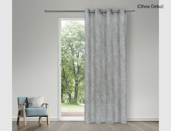 Bild 2 von Ösenschal Lennox Grau, Weiß