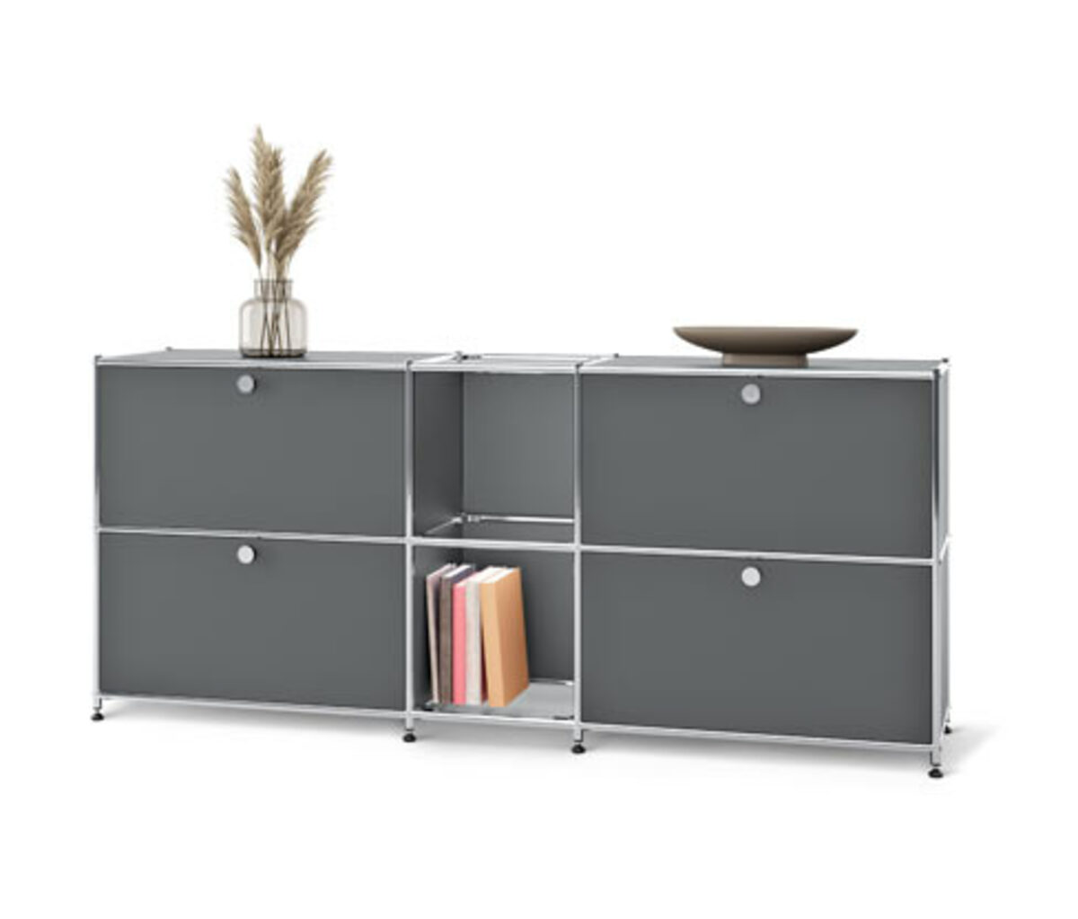 Bild 1 von Sideboard Metall »CN3« mit 4 Klappenfächern, grau