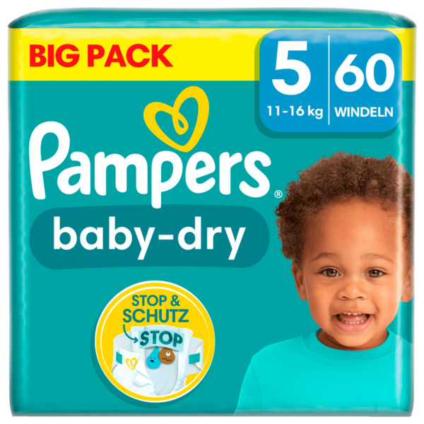 Bild 1 von Pampers Baby Dry Gr.5 11-16kg Big Pack 60 Stück