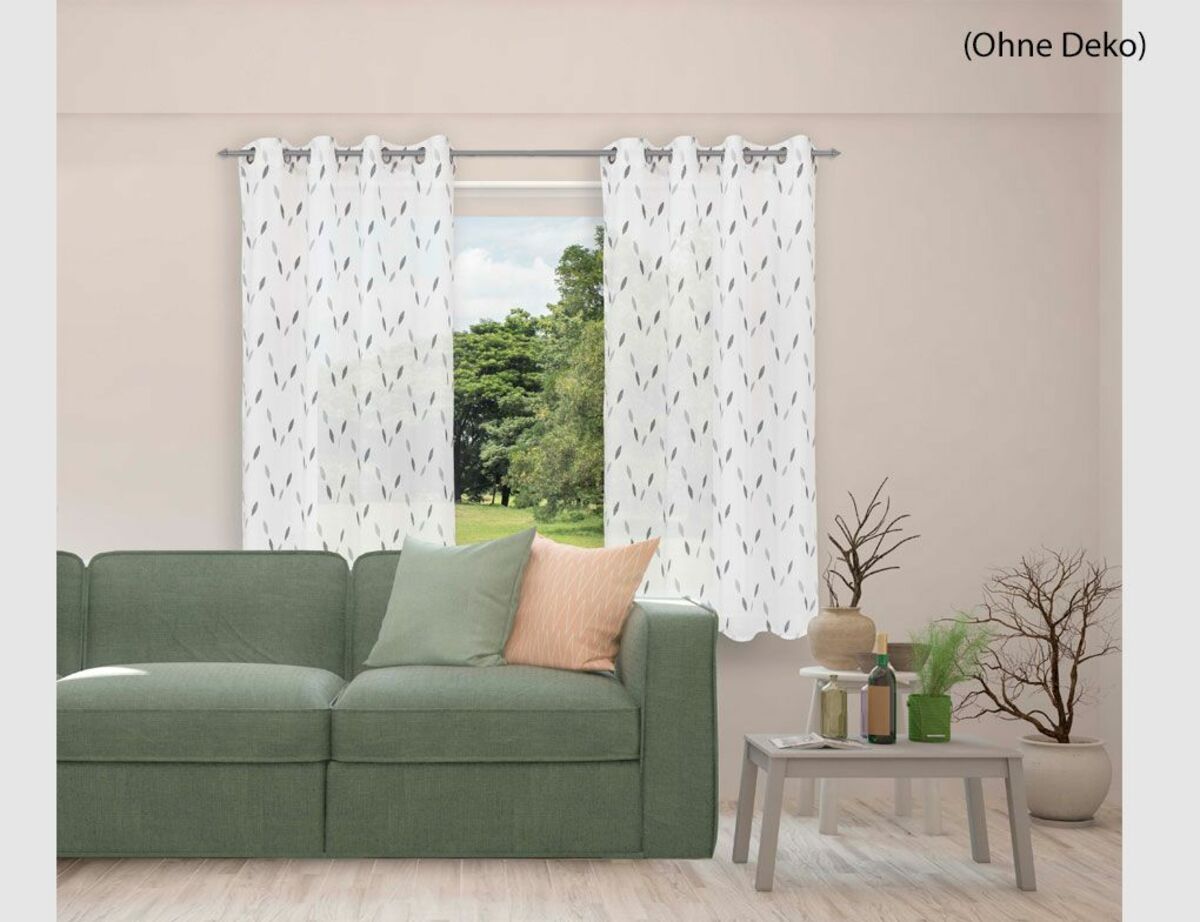 Bild 1 von Ösenschal Alya Weiß, Grau