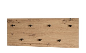 Wandgarderobe  Parma ¦ holzfarben ¦ MDF-Platte ¦ Maße (cm): B: 80 H: 30 T: 5 Flur- & Dielenmöbel > Wandgarderoben & Kleiderhaken - Sconto