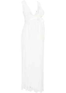 Umstands-Hochzeitskleid aus Spitze, 36/38, Weiß