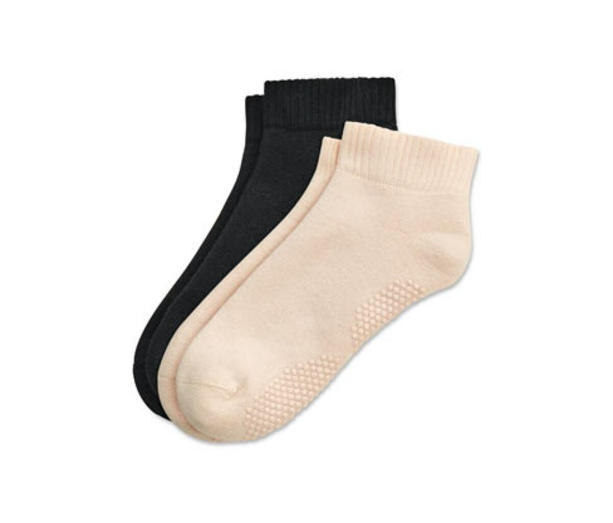 Bild 1 von 2 Paar Yogasocken, schwarz und beige