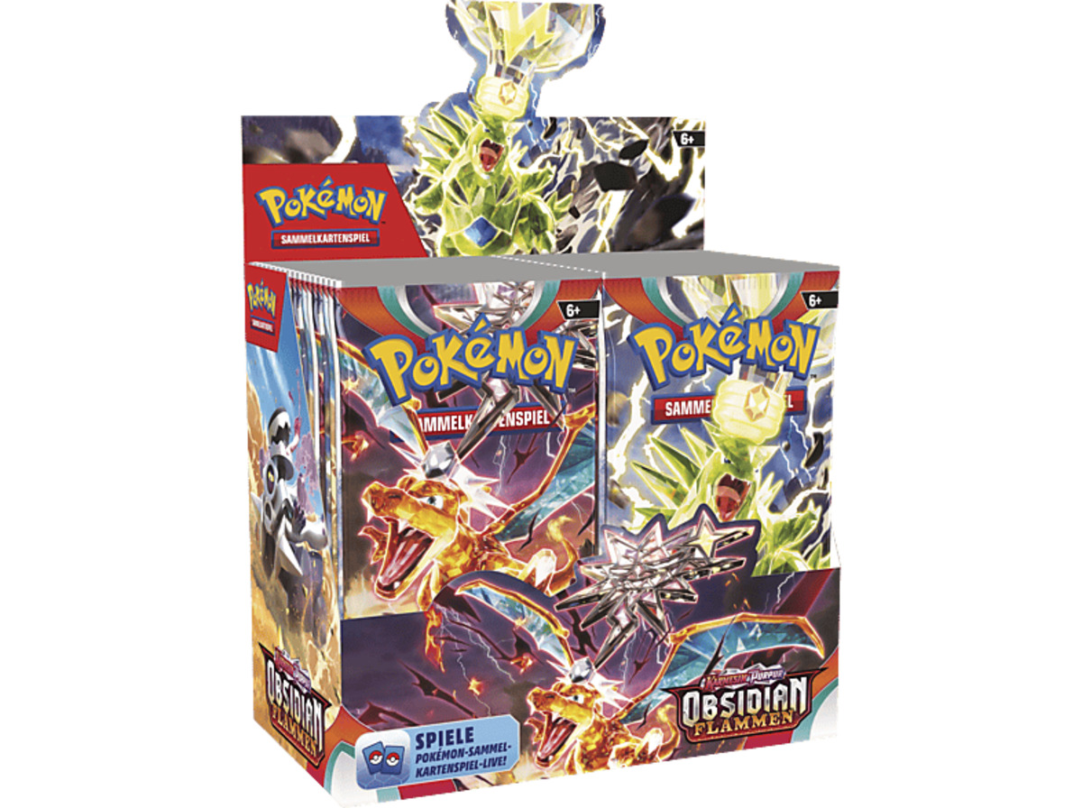 Bild 1 von THE POKEMON COMPANY INT. 45596 Pokémon Obsidian Flammen KP03 Booster DE Sammelkarten