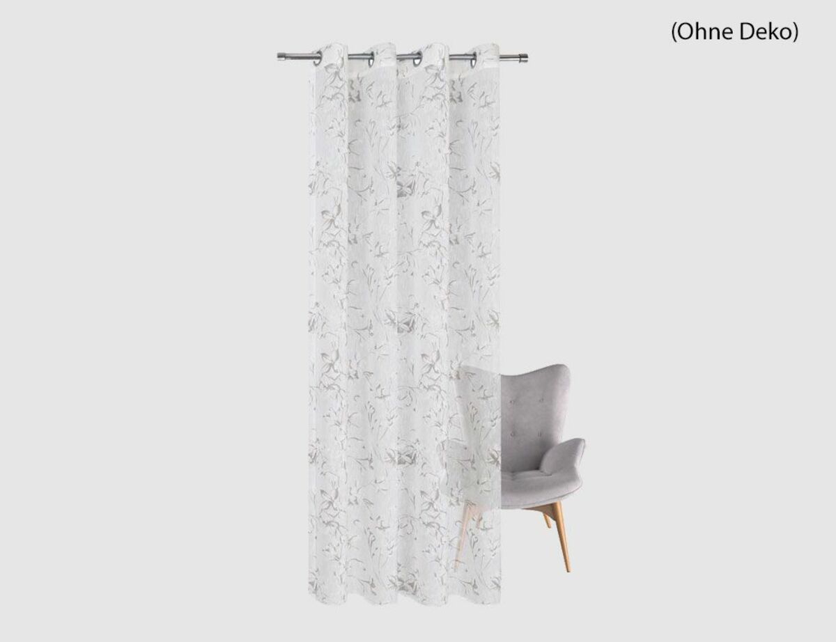 Bild 2 von Ösenschal Phil Weiß, Grau