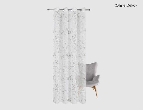 Bild 2 von Ösenschal Phil Weiß, Grau