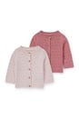 Bild 1 von C&A Multipack 2er-Baby-Strickjacke, Rosa, Größe: 50