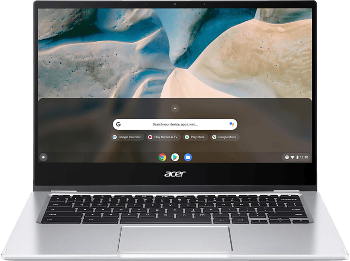 Bild 1 von ACER Chromebook Spin 514 (CP514-1H-R9PJ), Chromebook, mit 14 Zoll Display Touchscreen, AMD 3050C Prozessor, 4 GB RAM, 64 eMMC, AMD, Radeon™ Onboard Graphics, Silber Google Chrome OS