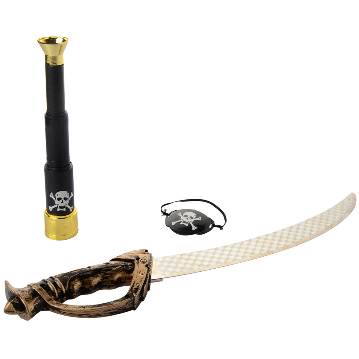 Bild 1 von Piraten-Set 3-teilig SCHWARZ