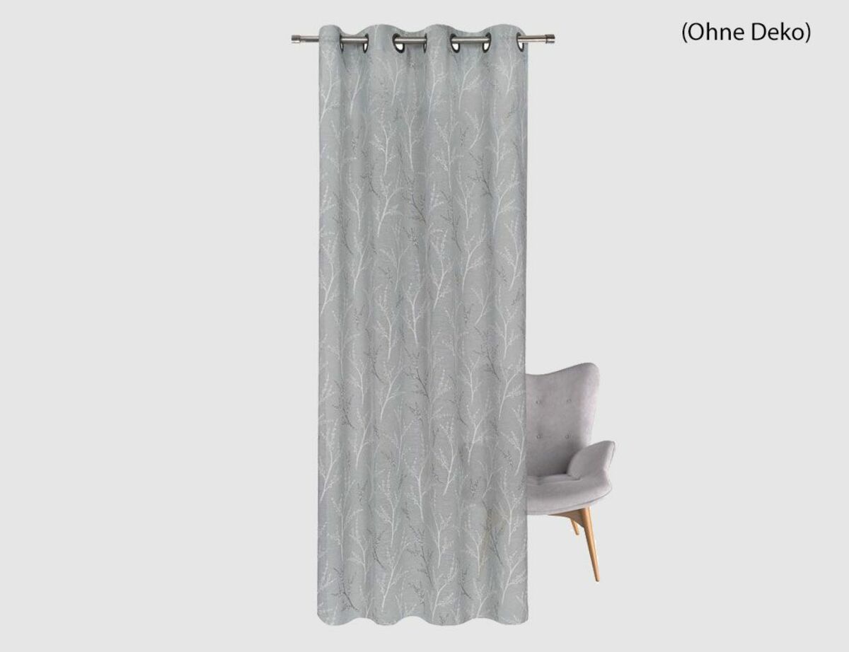 Bild 3 von Ösenschal Lennox Grau, Weiß