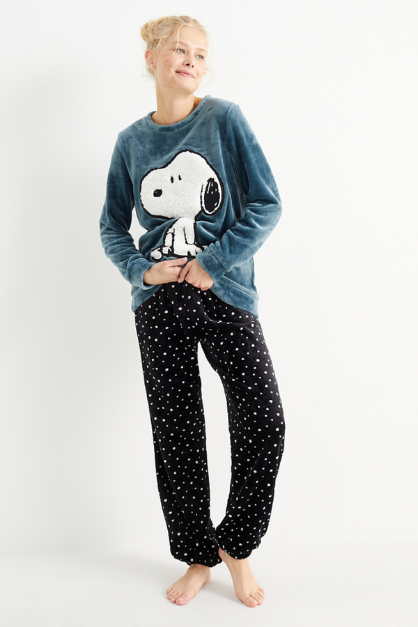 Bild 1 von C&A Winterpyjama-Snoopy, Blau, Größe: XS